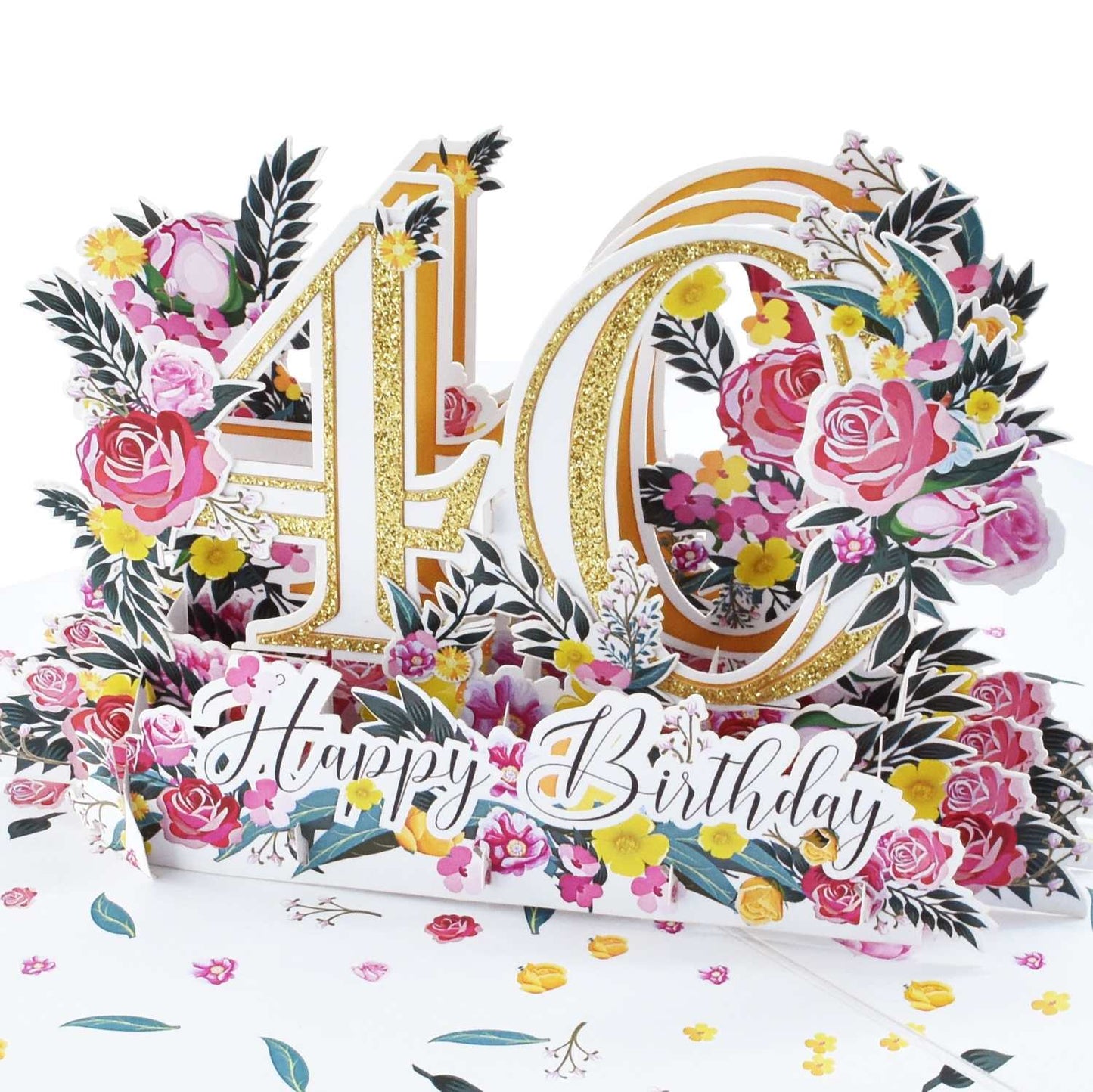 Happy 40th Birthday Pop Up Card