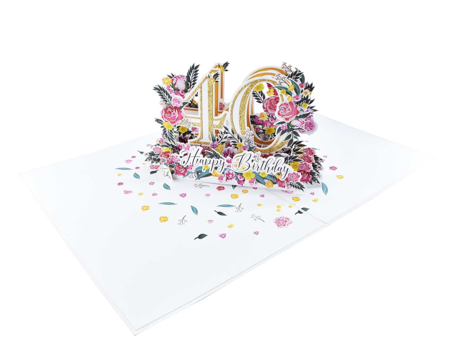 Happy 40th Birthday Pop Up Card