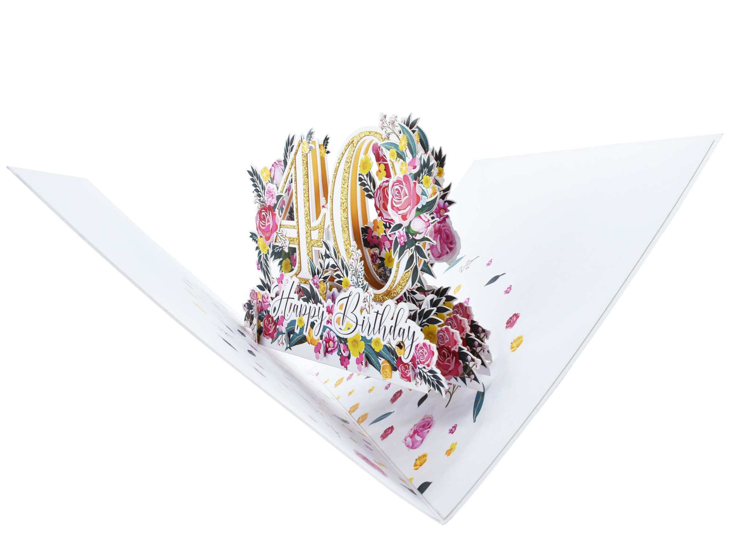 Happy 40th Birthday Pop Up Card