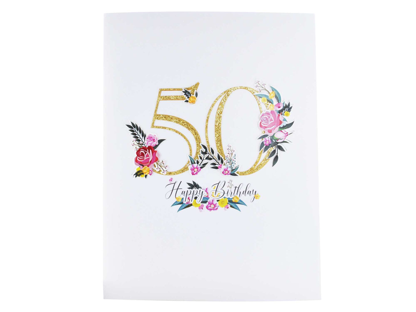 Happy 50th Birthday Pop Up Card