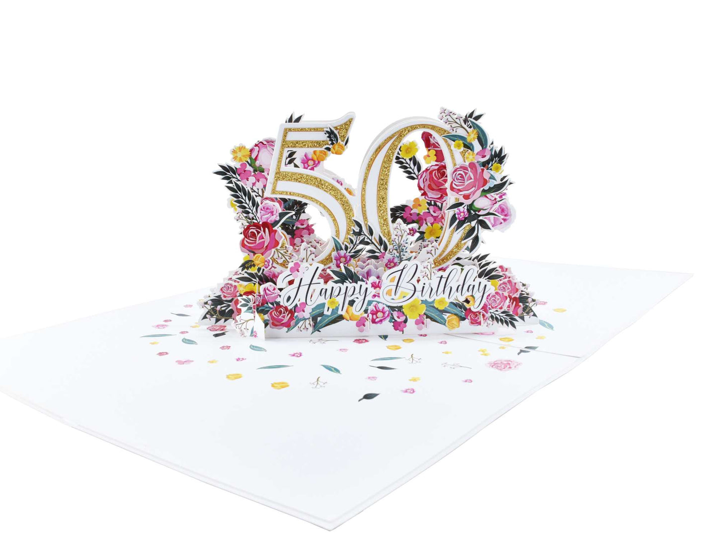 Happy 50th Birthday Pop Up Card