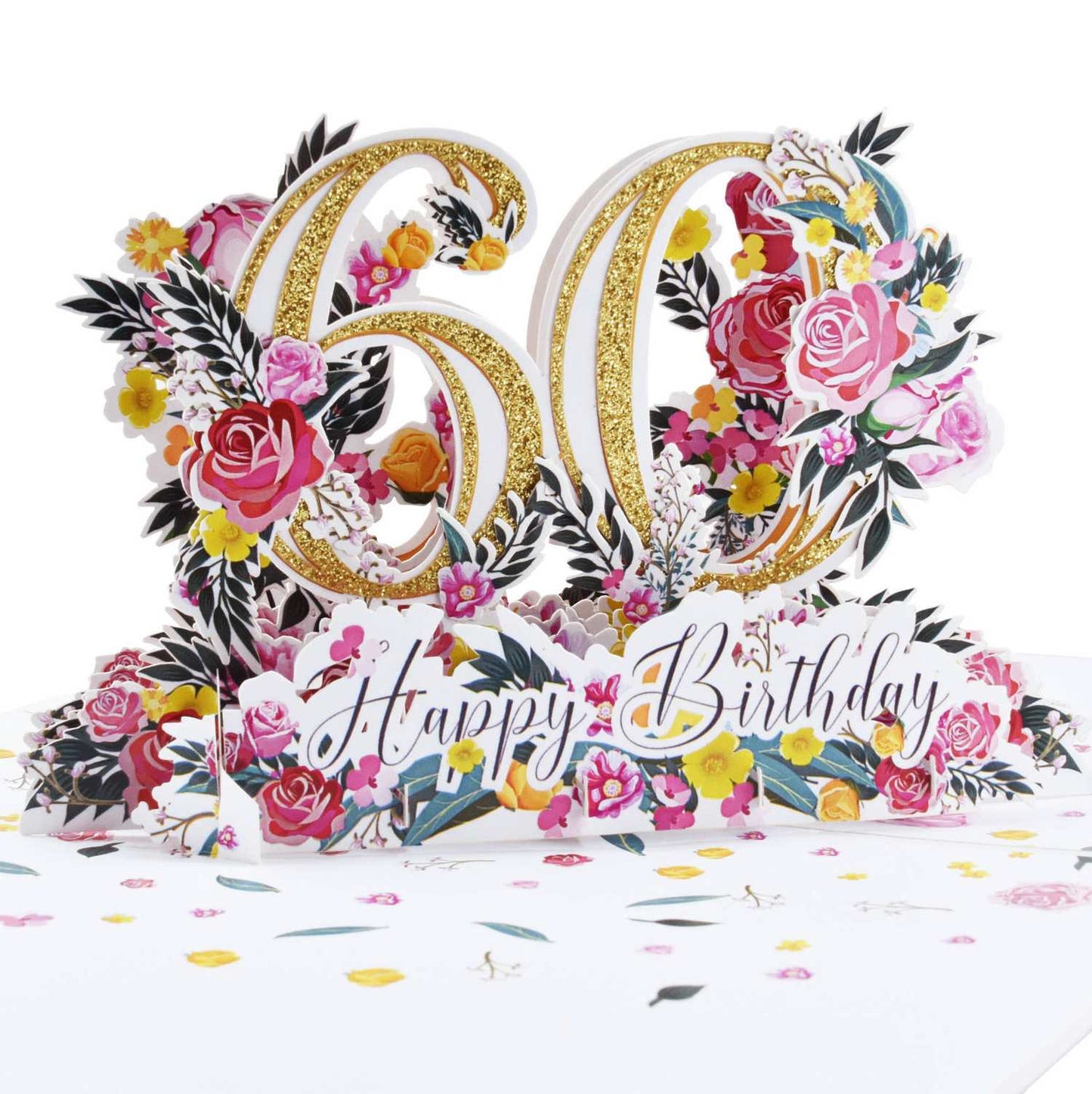 Happy 60th Birthday Pop Up Card