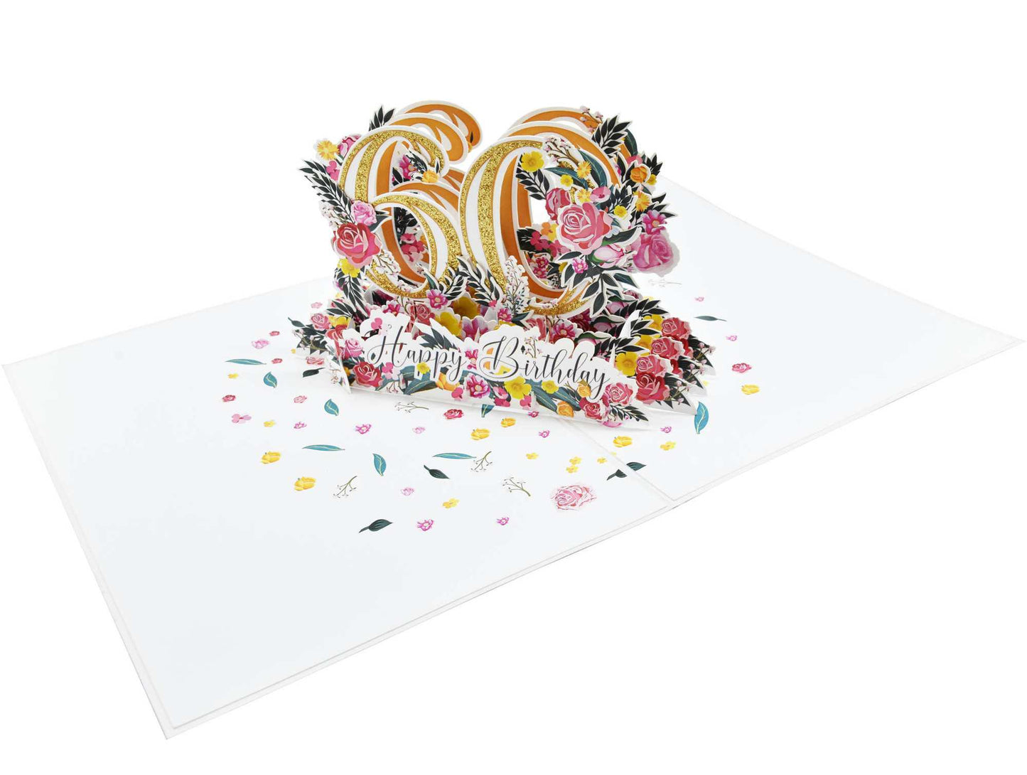 Happy 60th Birthday Pop Up Card