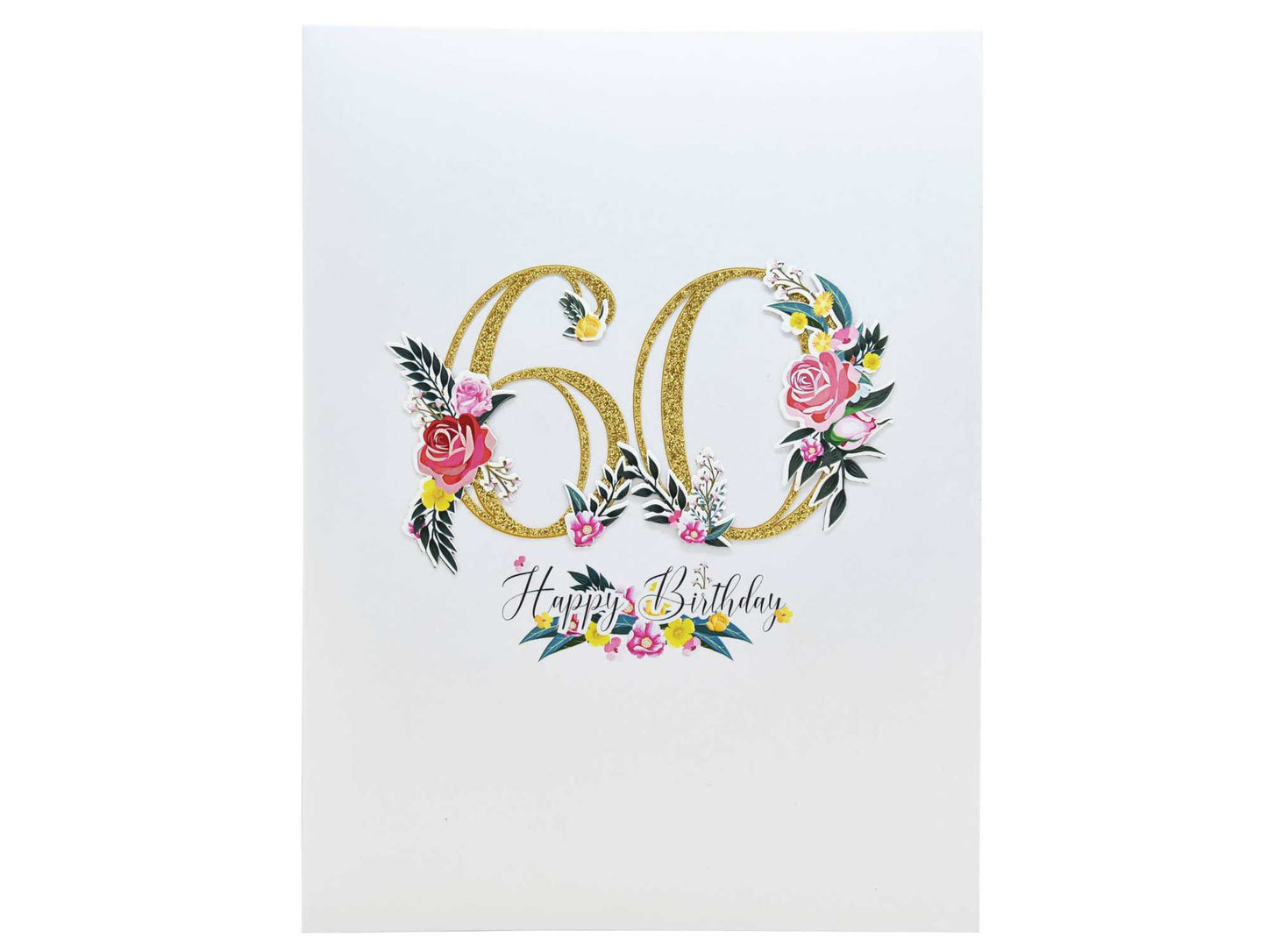 Happy 60th Birthday Pop Up Card