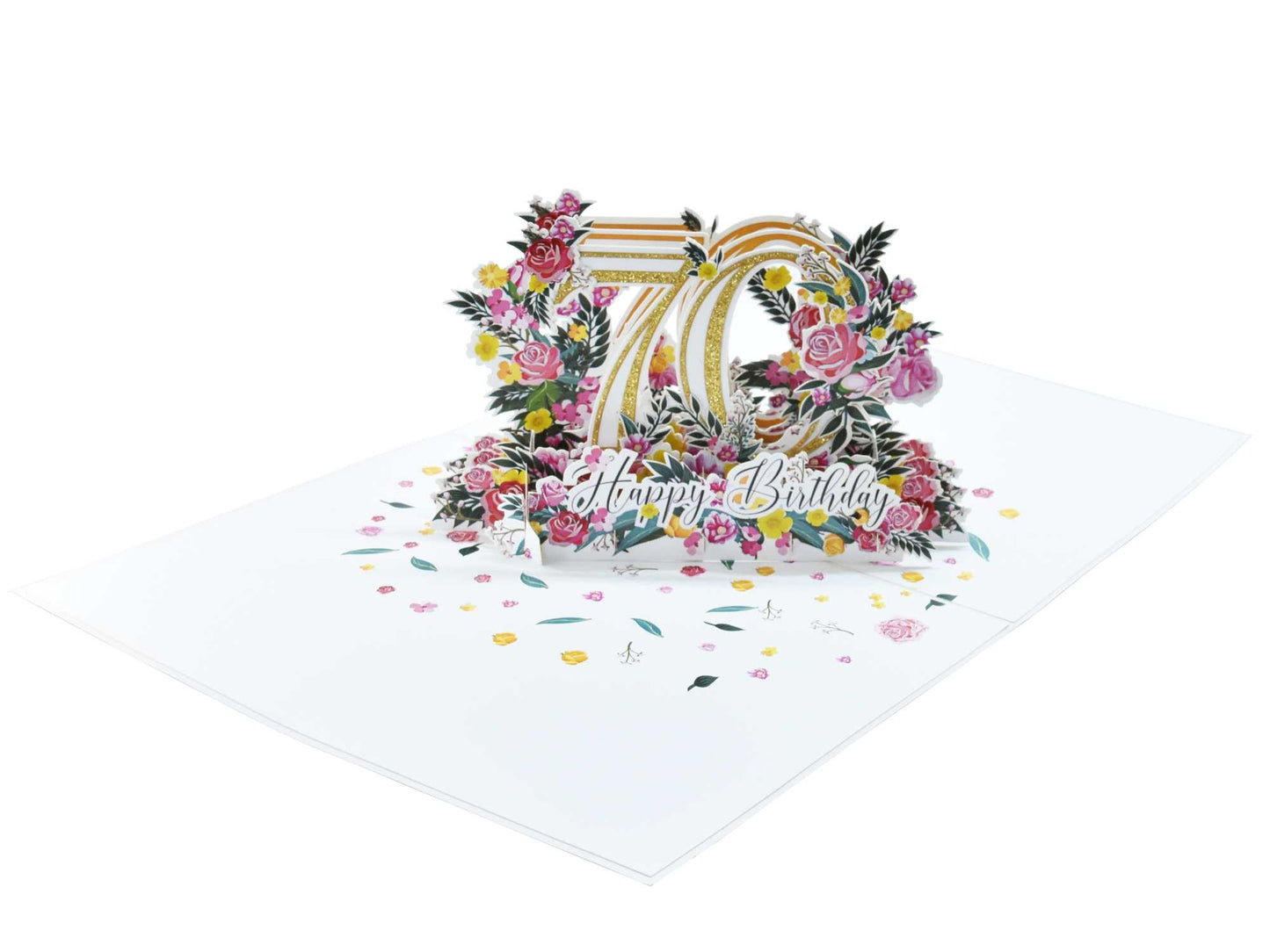 Happy 70th Birthday Pop Up Card