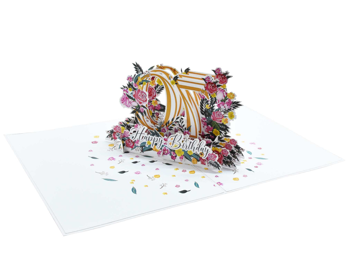 Happy 70th Birthday Pop Up Card