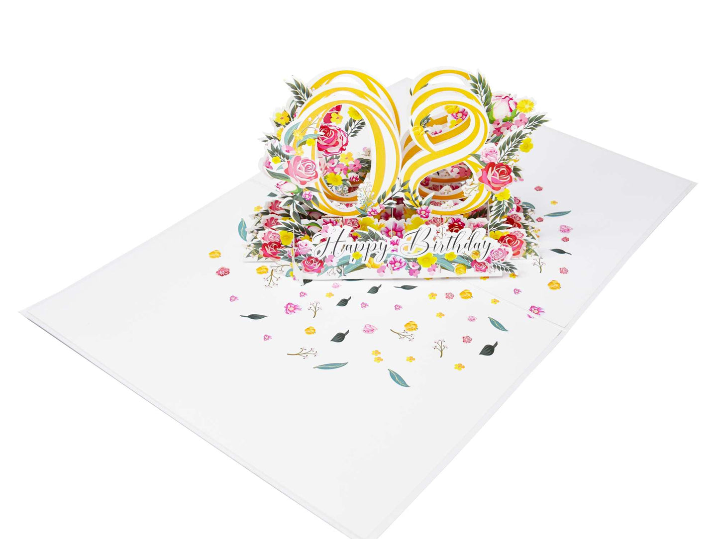Happy 80th Birthday Pop Up Card
