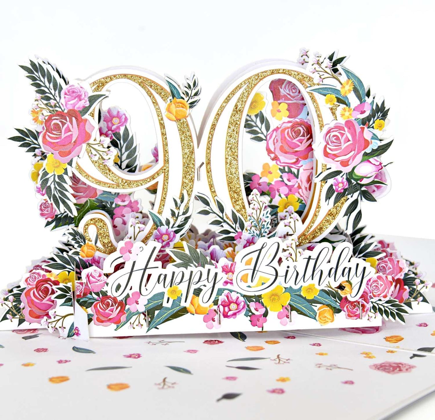 Happy 90th Birthday Pop Up Card