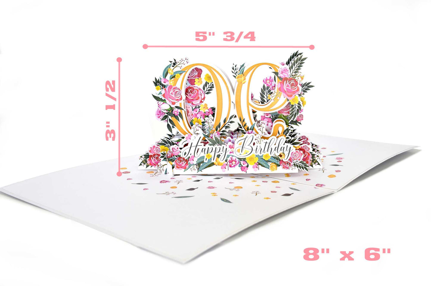 Happy 90th Birthday Pop Up Card