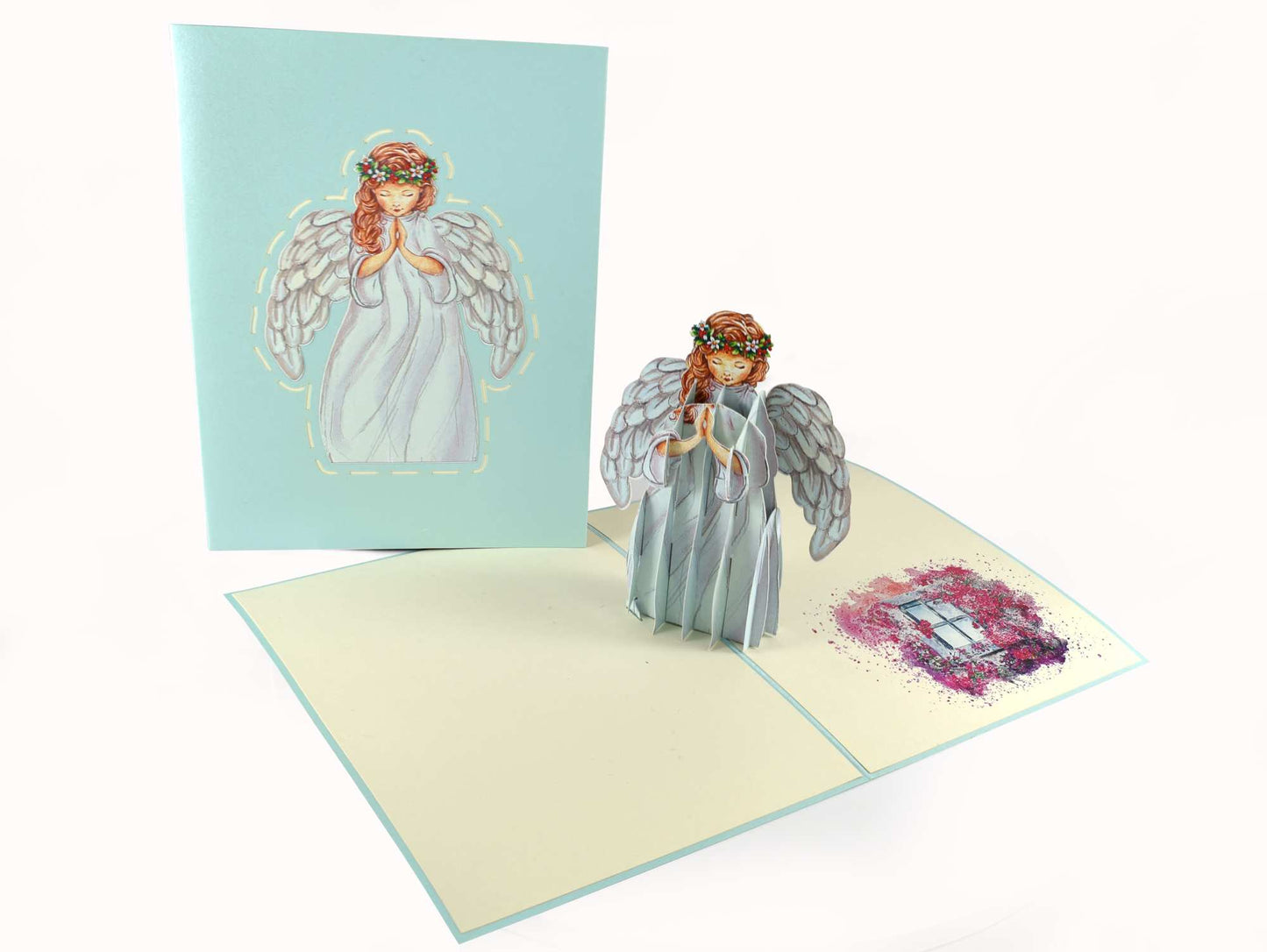 Praying Angel Pop Up Card