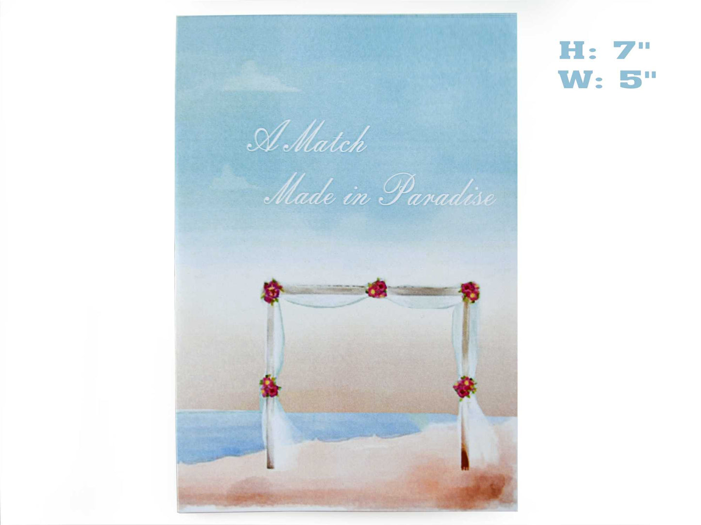 Beach Wedding Pop Up Card