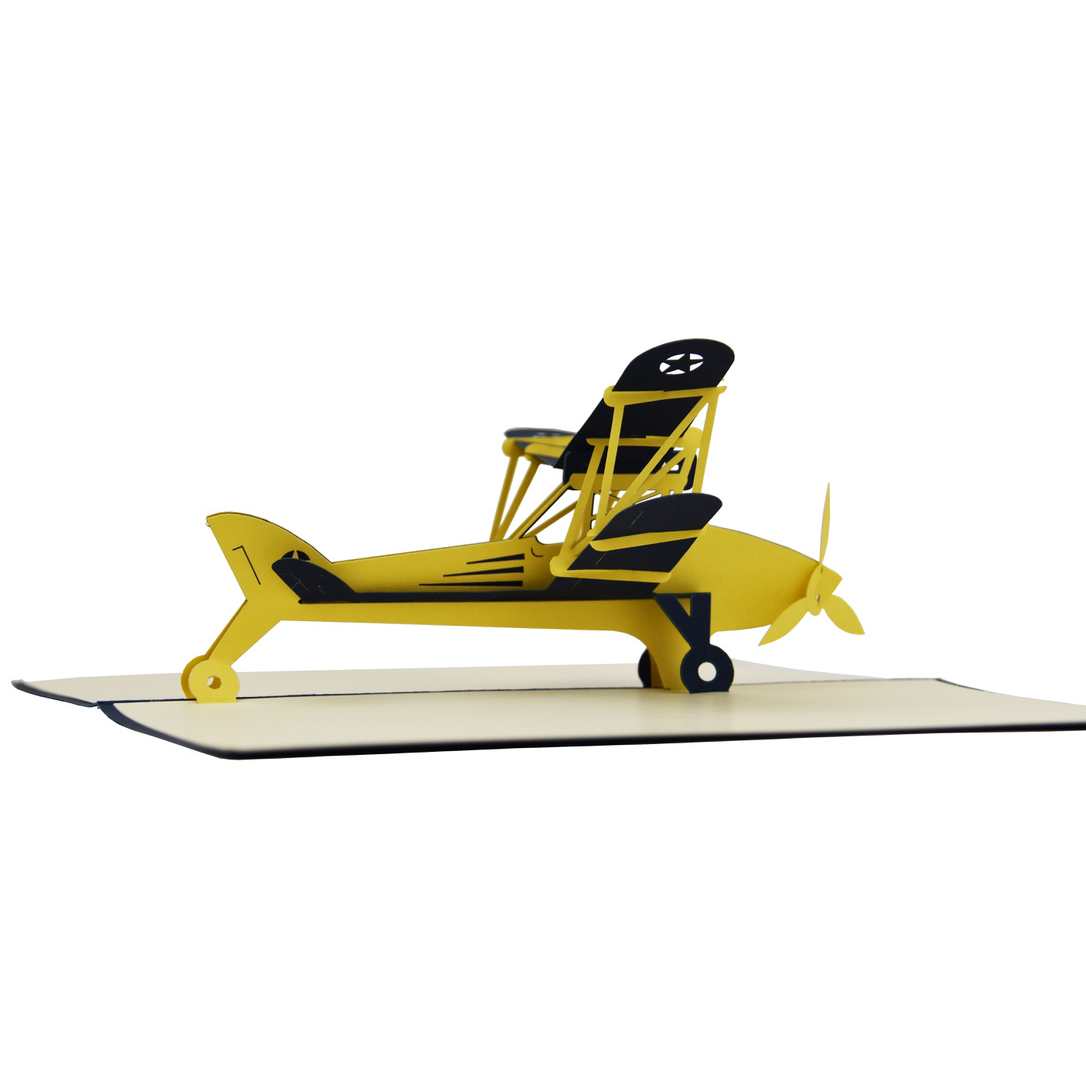 Biplane Pop Up Card