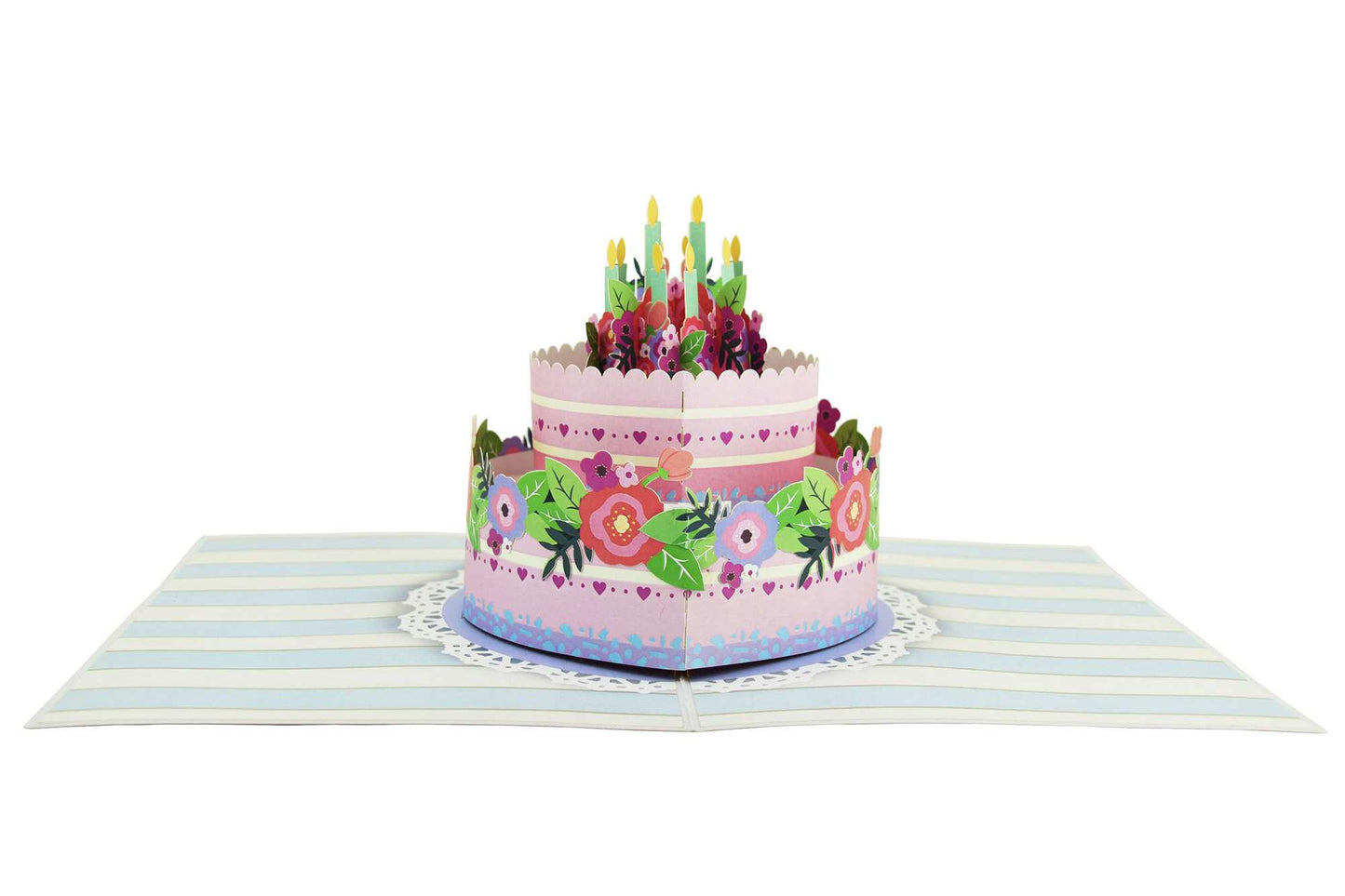 Birthday Cake with Candles Pop Up Card