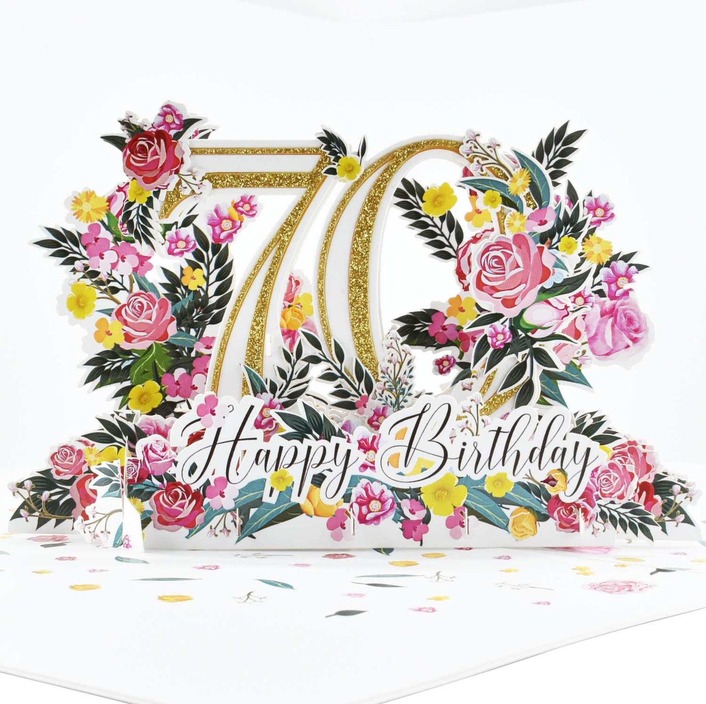 Happy 70th Birthday Pop Up Card