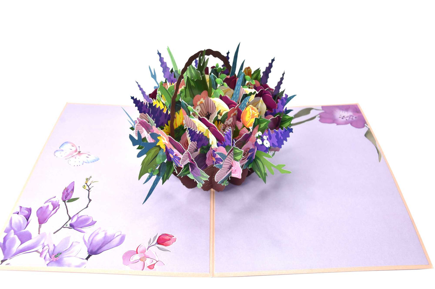 Floral basket Pop Up Card