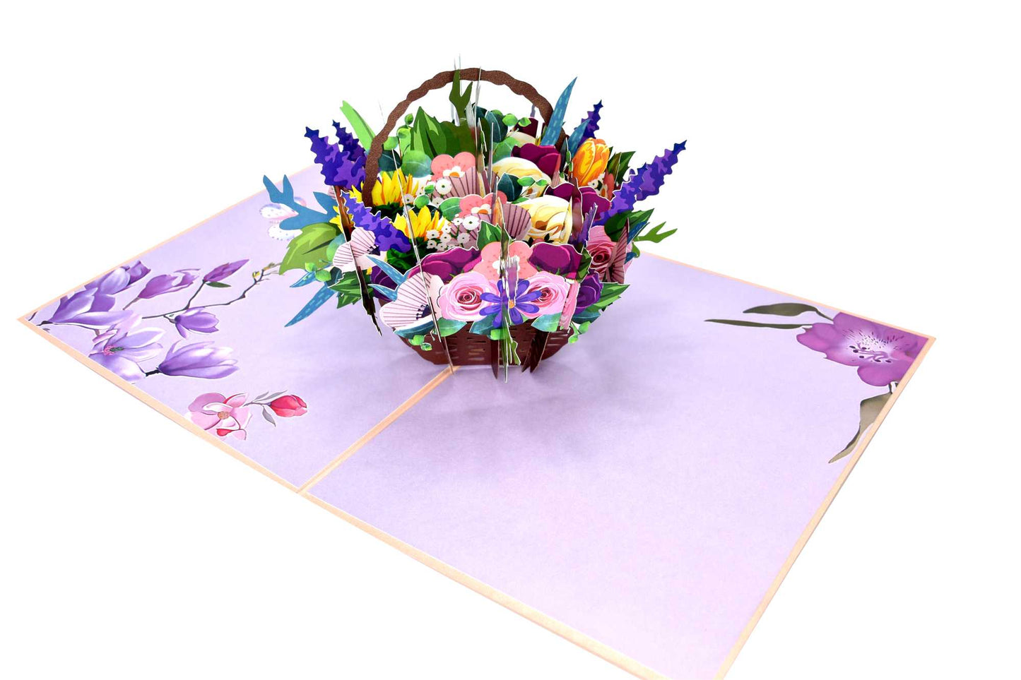 Floral basket Pop Up Card