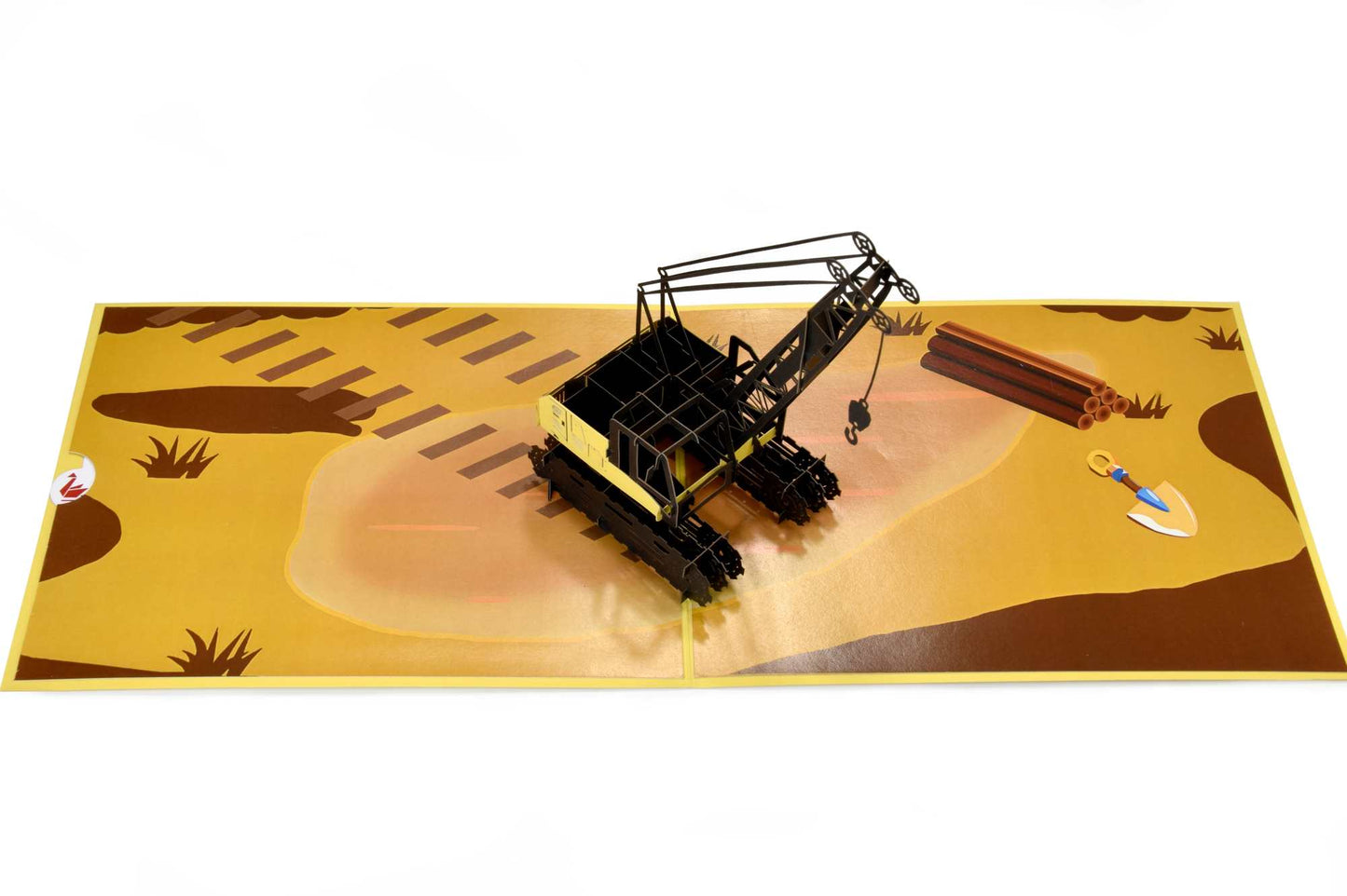 Crane truck, Builder Pop Up Card