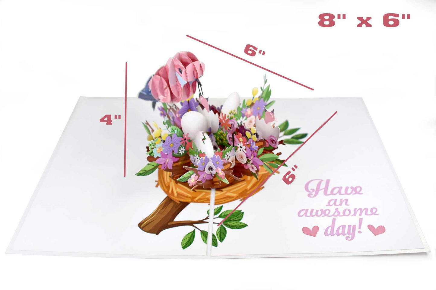 Birds Nest Pop Up Card