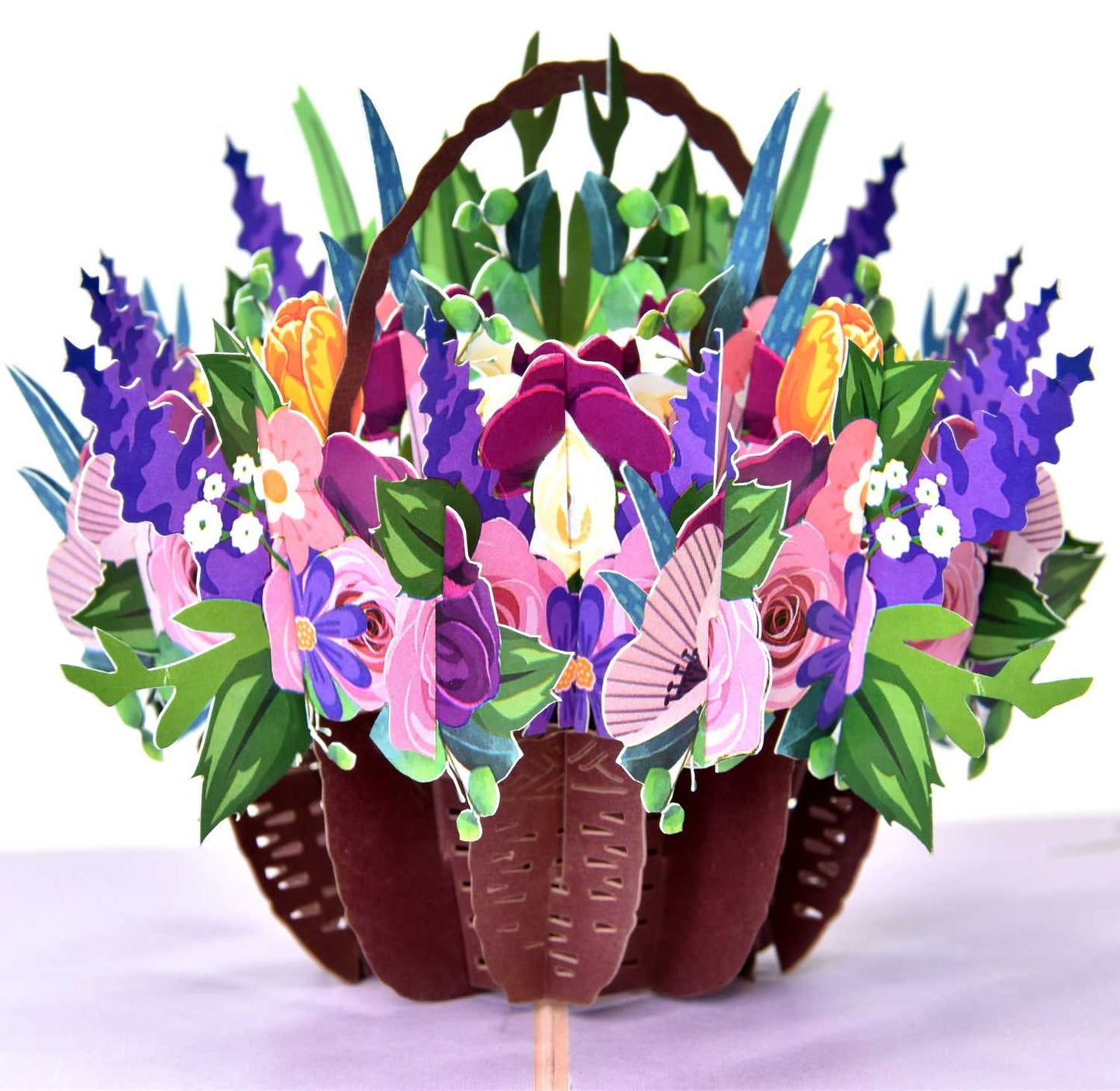 Floral basket Pop Up Card