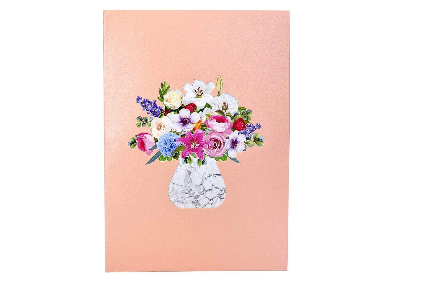 Mixed Flower Vase Pop Up Card