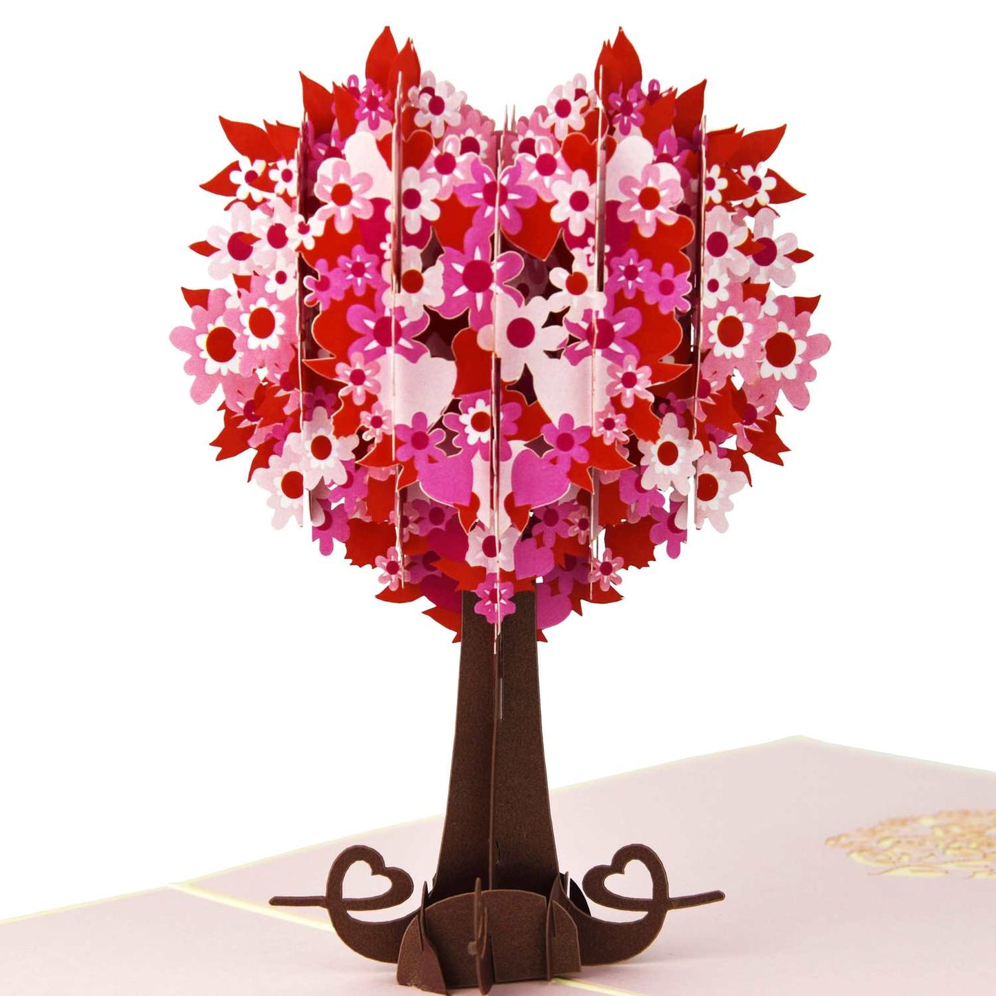 Heart Shaped Cherry Tree Pop Up Card