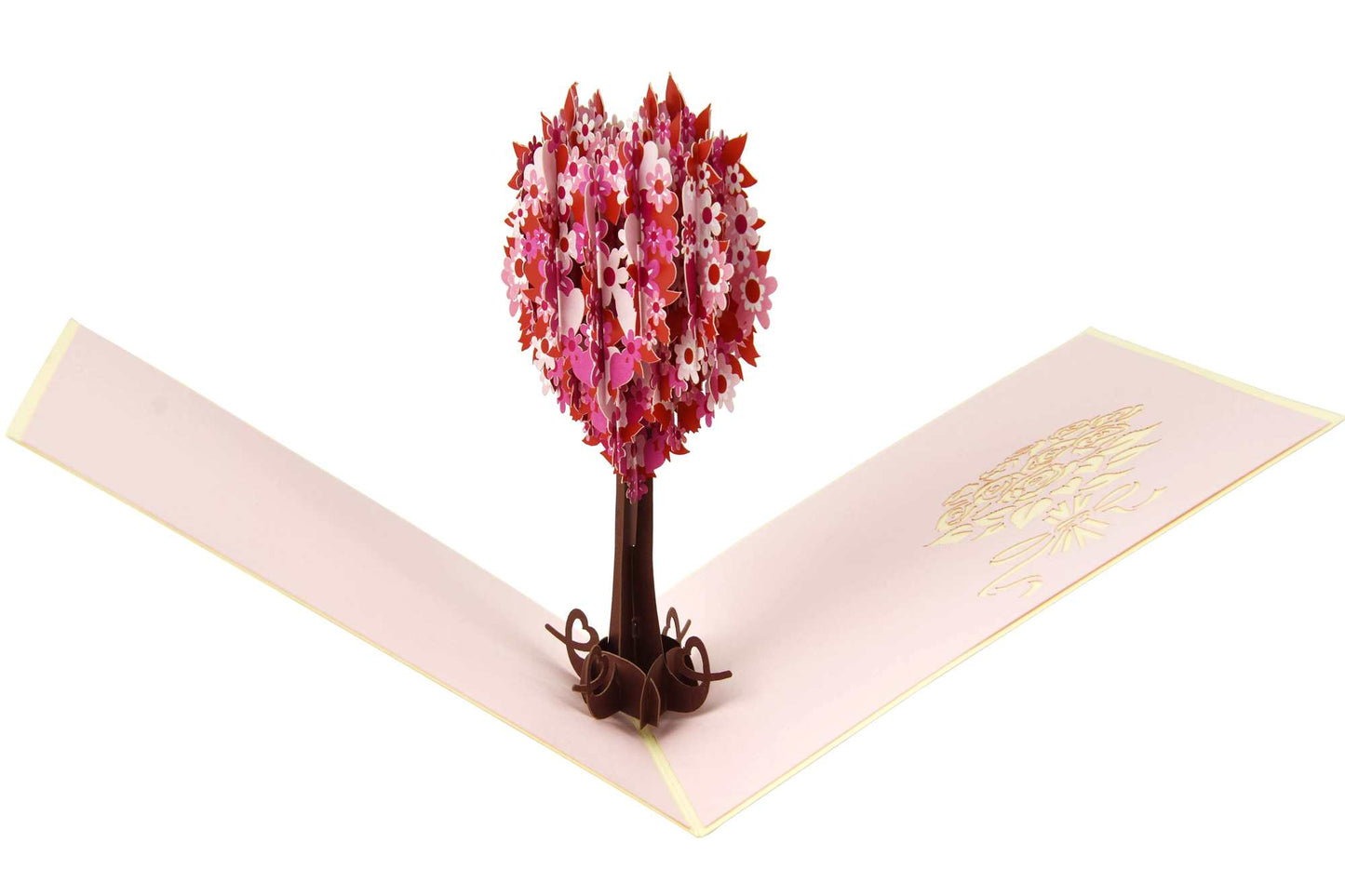 Heart Shaped Cherry Tree Pop Up Card
