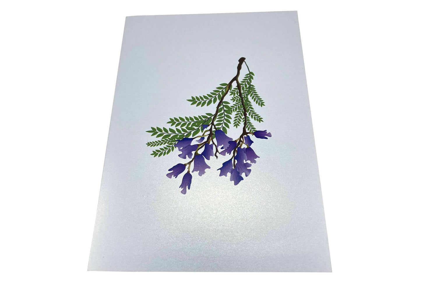 Purple Jacaranda Flower Tree Pop Up Card