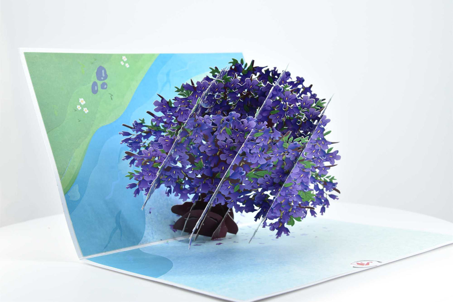 Purple Jacaranda Flower Tree Pop Up Card