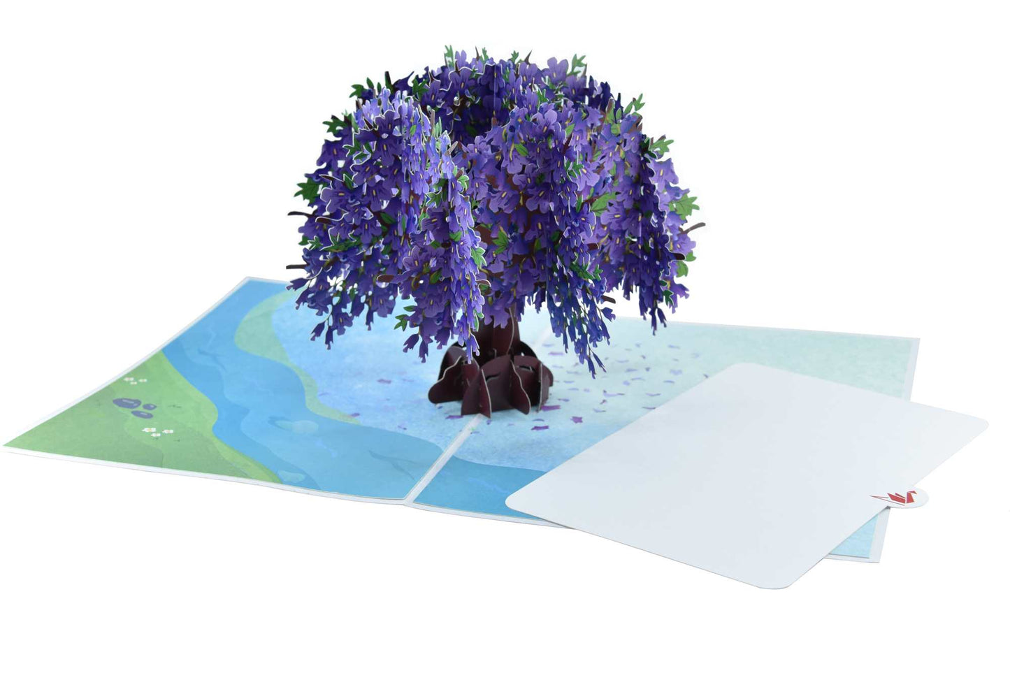 Purple Jacaranda Flower Tree Pop Up Card