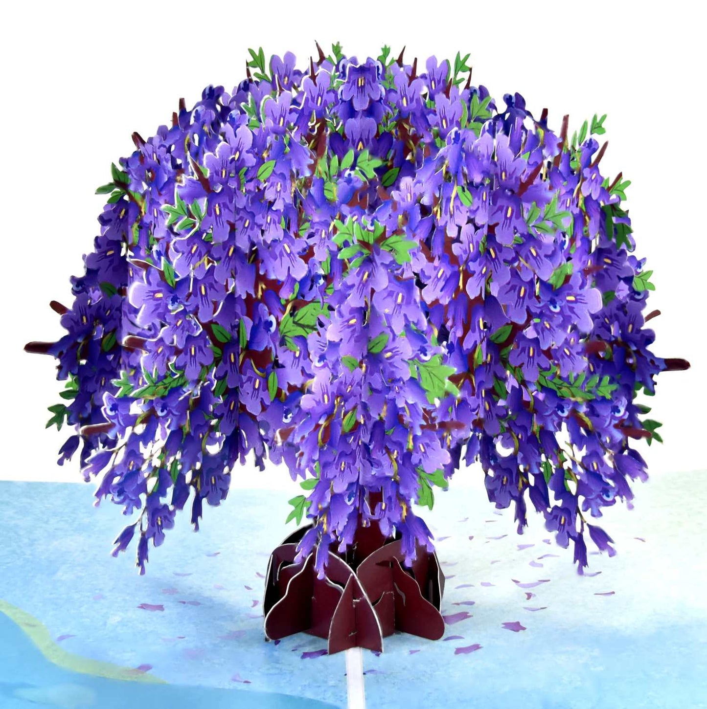 Purple Jacaranda Flower Tree Pop Up Card