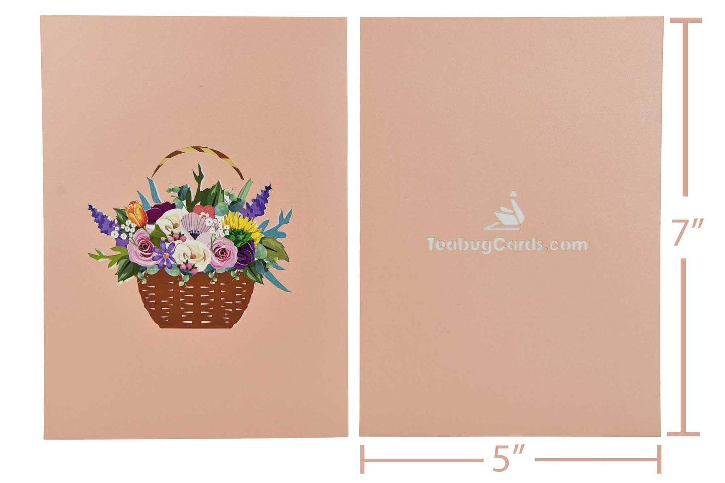Floral basket Pop Up Card