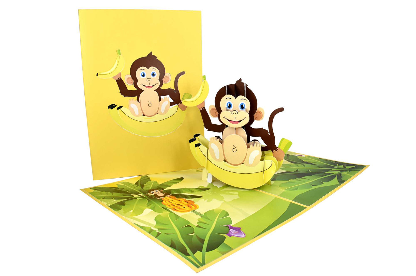 Baby Monkey Pop Up Card