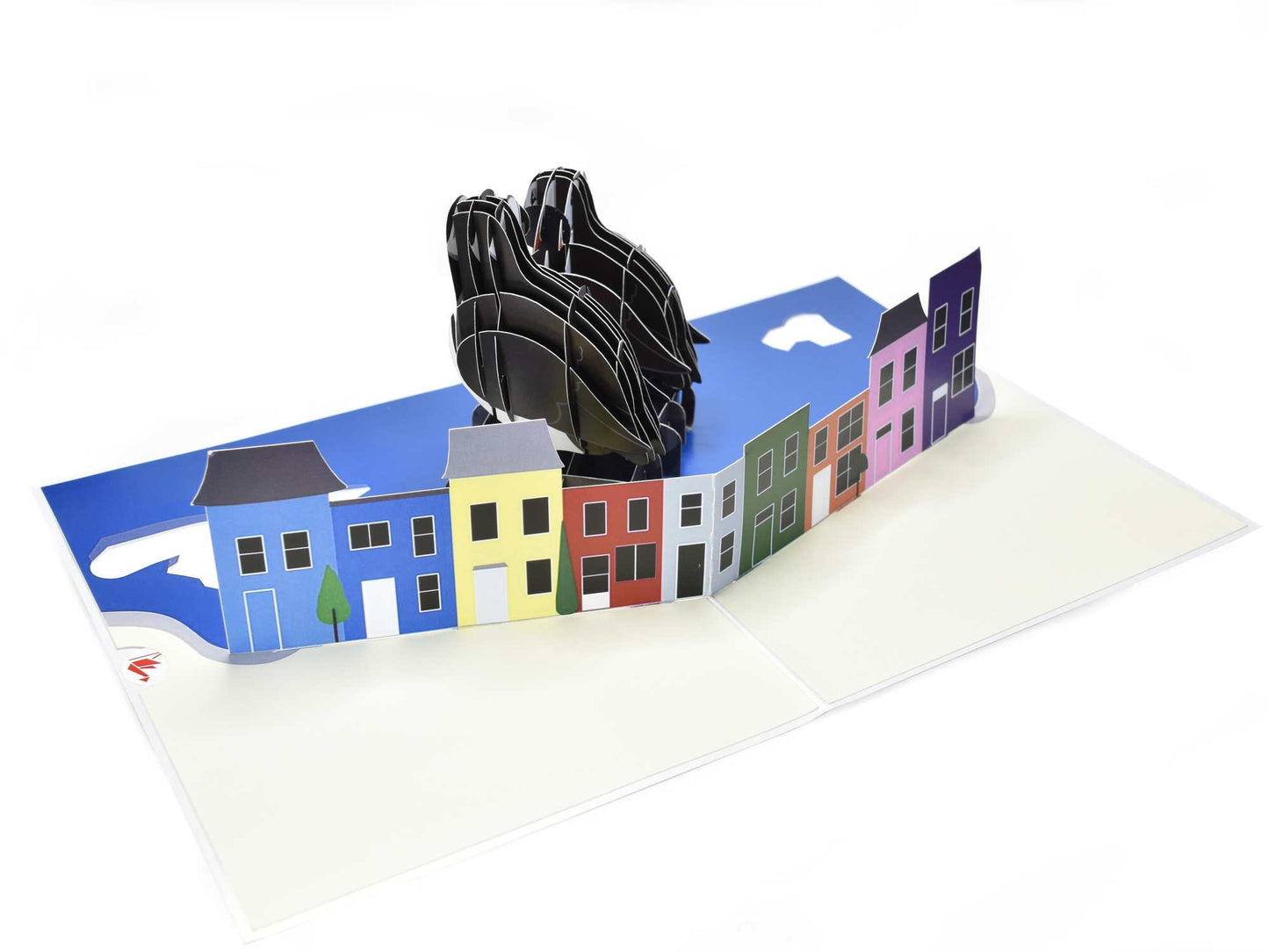 Puffin Coastal Village Pop-Up Card