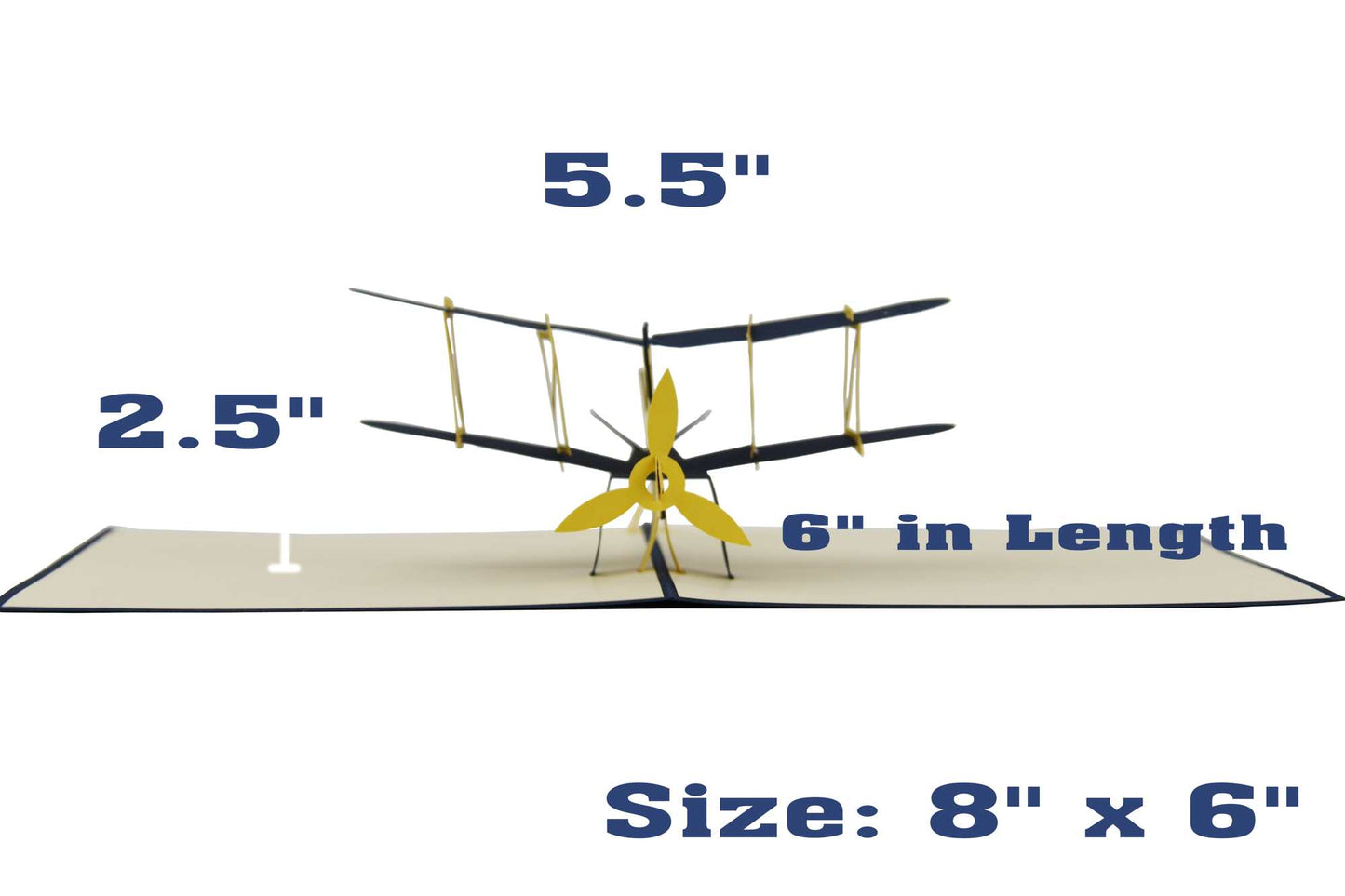 Biplane Pop Up Card