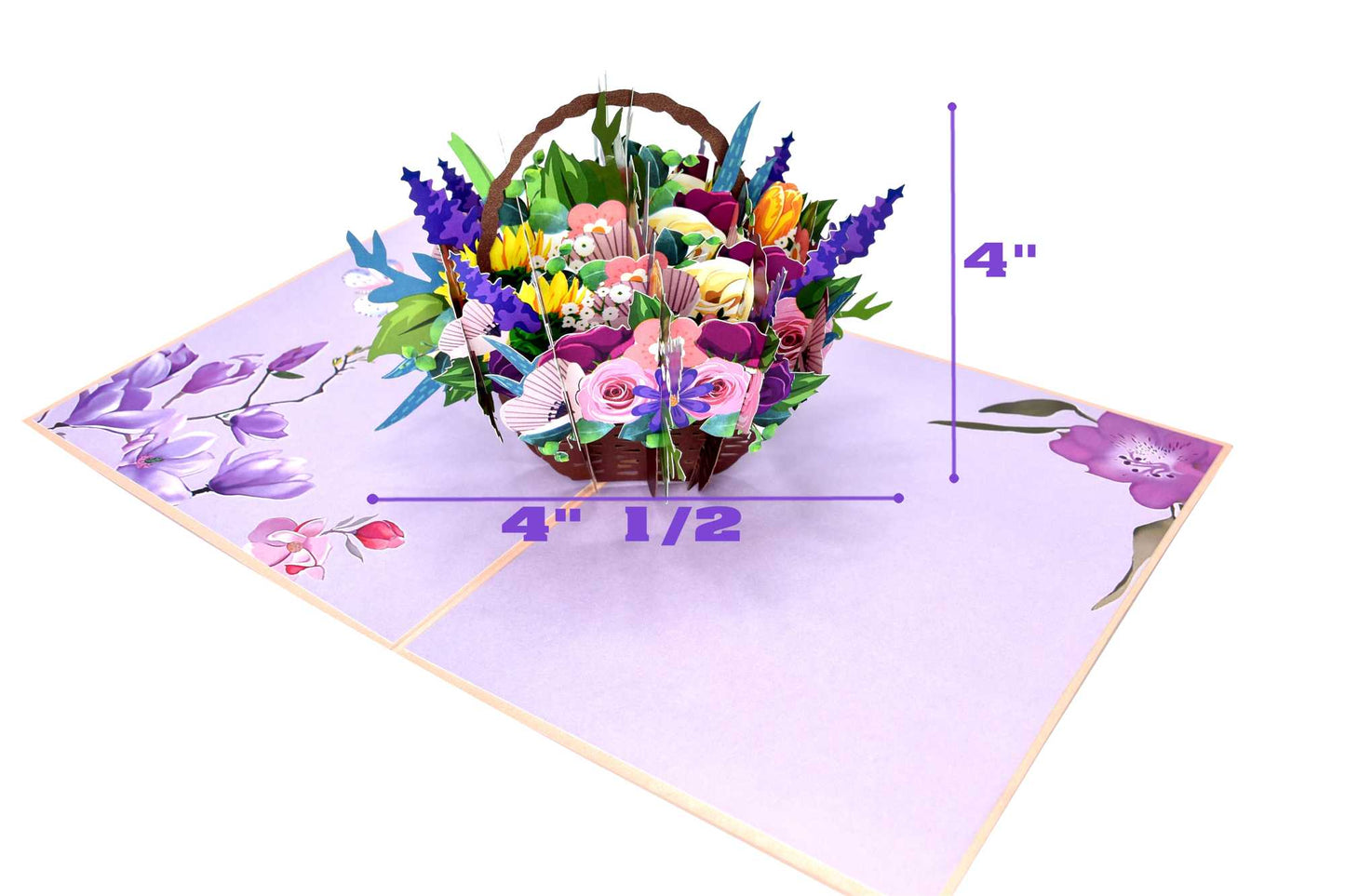 Floral basket Pop Up Card