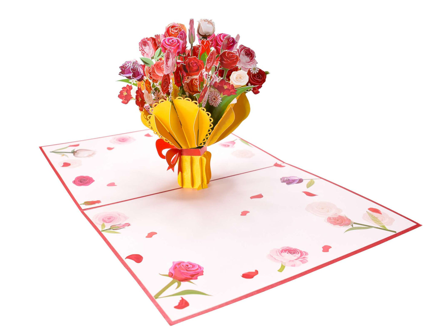 Rose bouquet 3D Pop Up Card