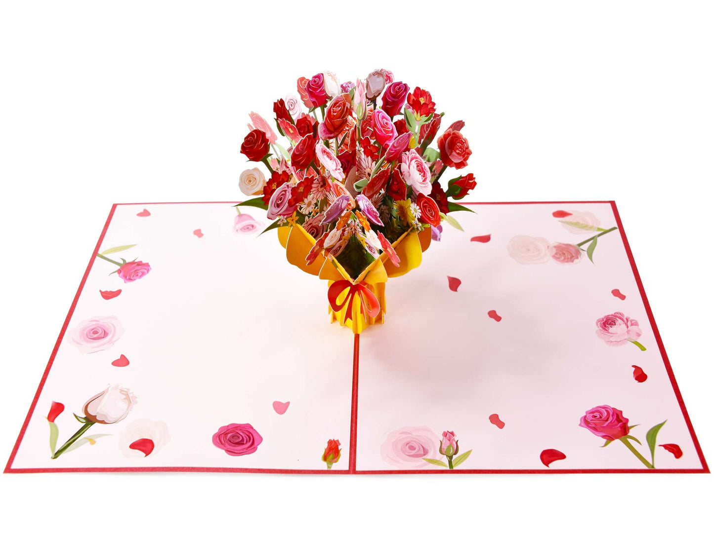 Rose bouquet 3D Pop Up Card