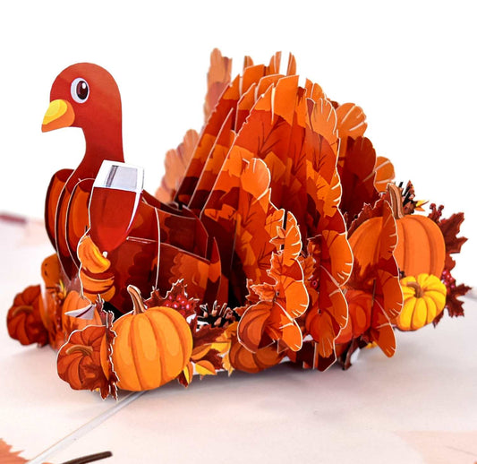 Happy Thanksgiving Turkey Pop Up Card