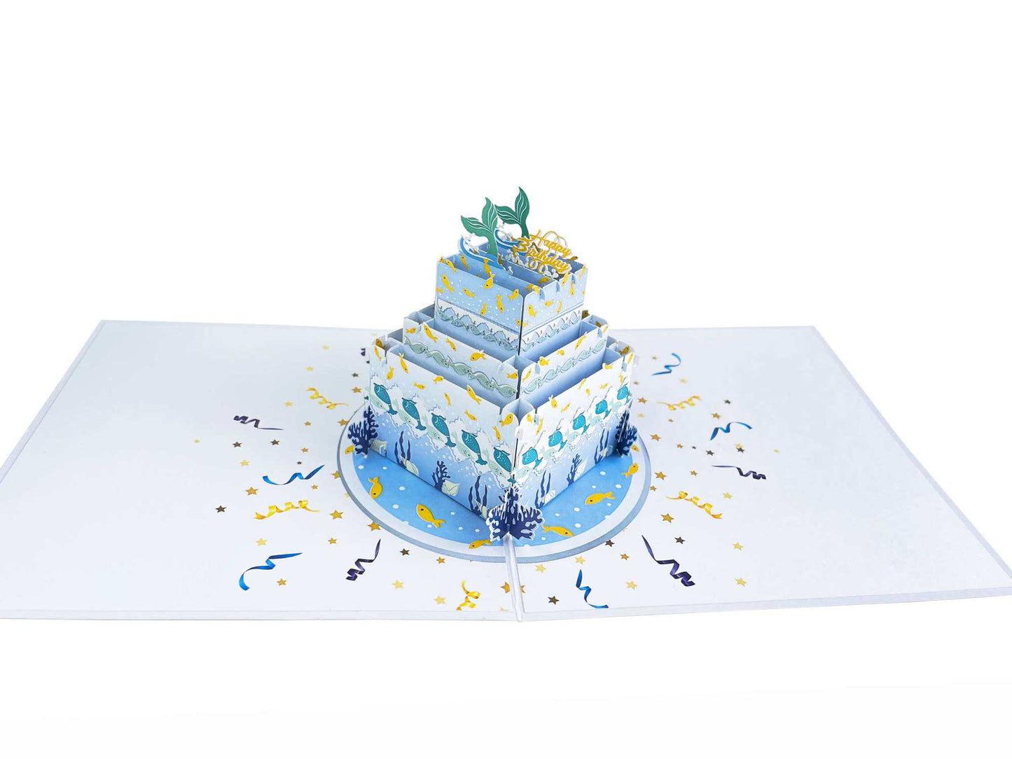 Marine Cake Pop Up Card