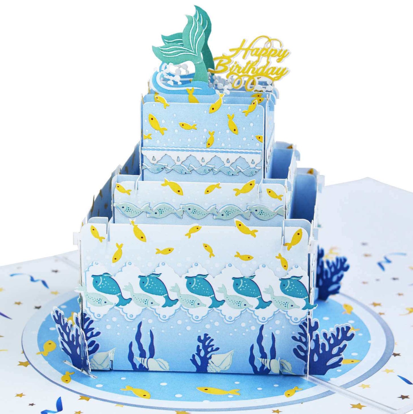 Marine Cake Pop Up Card