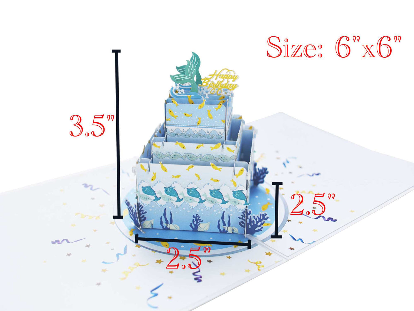 Marine Cake Pop Up Card